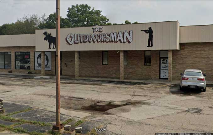 Outdoorsman gun store, Winthrop Harbor (Image capture September 2019 ©2020 Google)