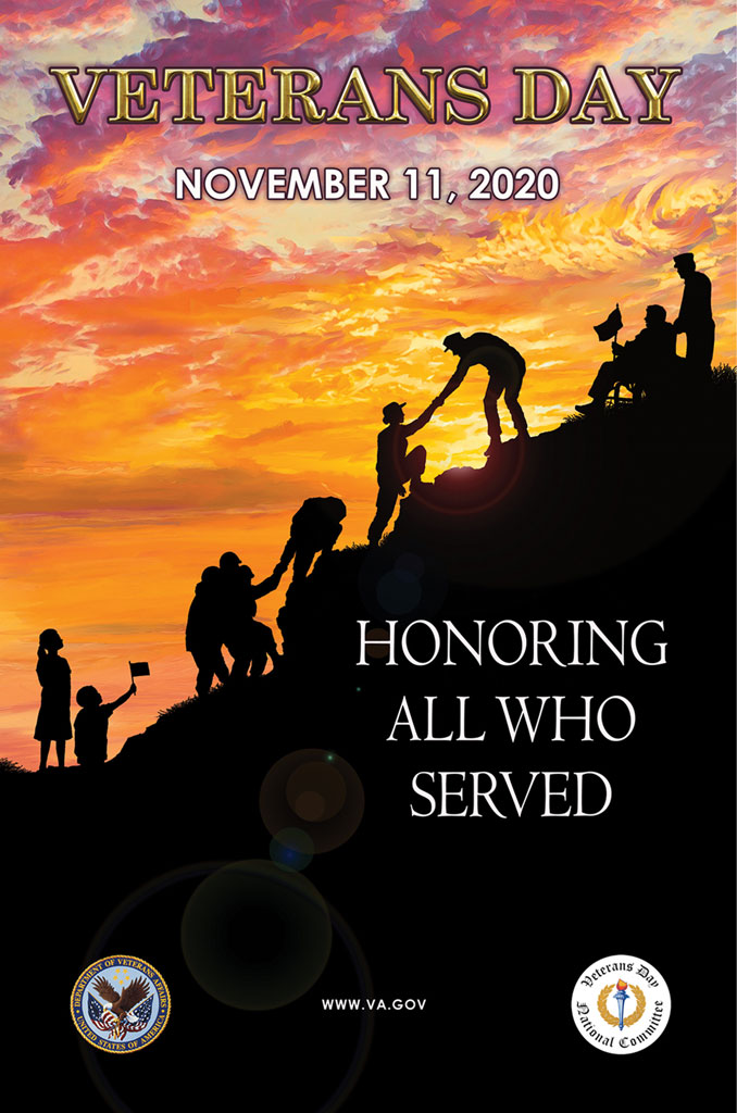 Office of Public and Intergovernmental Affairs Veterans Day poster 2020