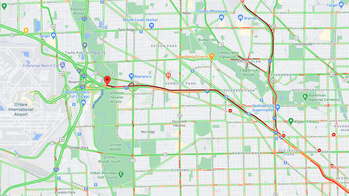 Crash Map I-190 West and and I-90 West Interchange on Monday, December 14, 2020 about 5:30 p.m. (Map data ©2020 Google)