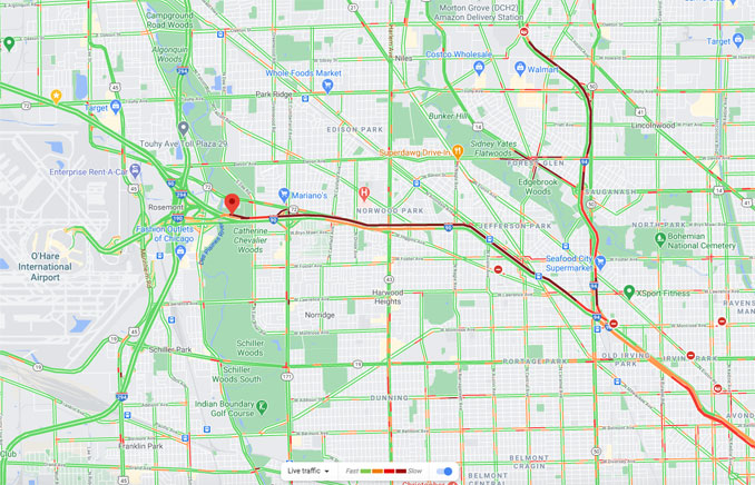 Crash Map I-190 West and and I-90 West Interchange on Monday, December 14, 2020 about 5:30 p.m. (Map data ©2020 Google)