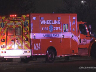 Rollover crash scene at Walmart north driveway (SOURCE: NorthShore Updates)