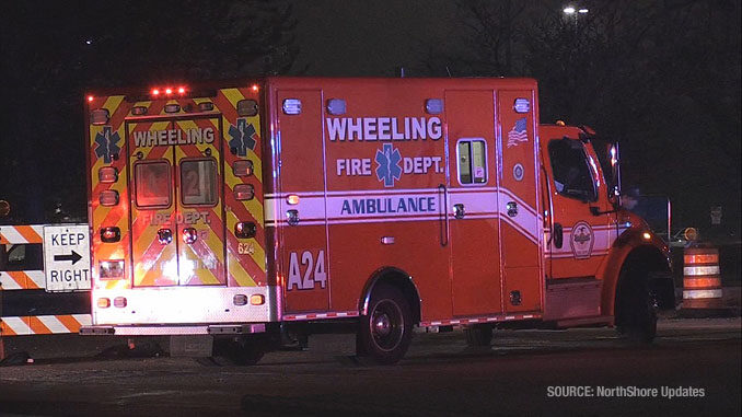 Rollover crash scene at Walmart north driveway (SOURCE: NorthShore Updates)