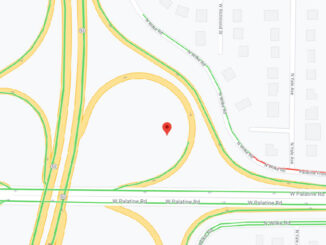 Palatine Road and Route 53 Sunday morning December 27, 2020 (Map data ©2020 Google)