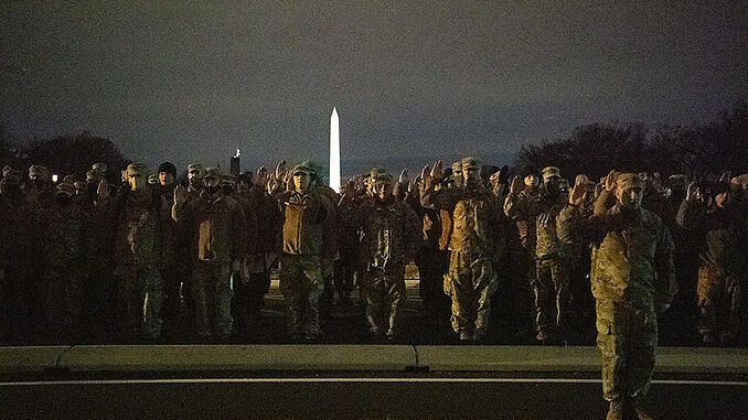 US Marshal deputation of National Guard service members on Monday, January 18, 2021 (Shane T. McCoy US Marshals Public Affairs)