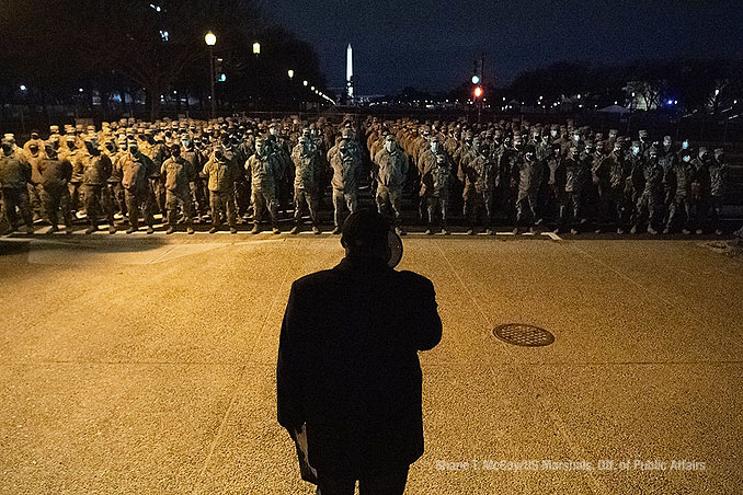 US Marshal deputation of National Guard service members on Monday, January 18, 2021 (Shane T. McCoy US Marshals Public Affairs)