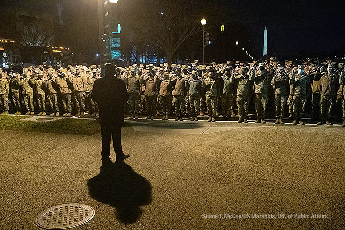 US Marshal deputation of National Guard service members on Monday, January 18, 2021 (Shane T. McCoy US Marshals Public Affairs)