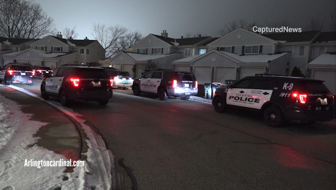 Nine police units were on scene at the response to a report of a stabbing at a townhouse condominium on Fawn Lane near Hicks Road Tuesday night, January 5, 2020