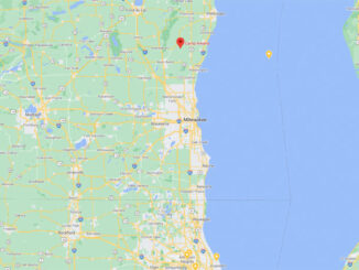 Map showing Camp Awana Farmington, Wisconsin (Map data ©2021 Google)