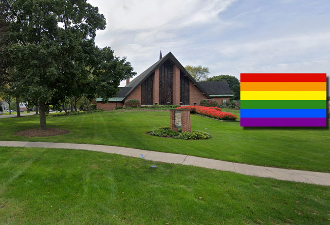 First United Methodist Church of Arlington Heights Pride Flag