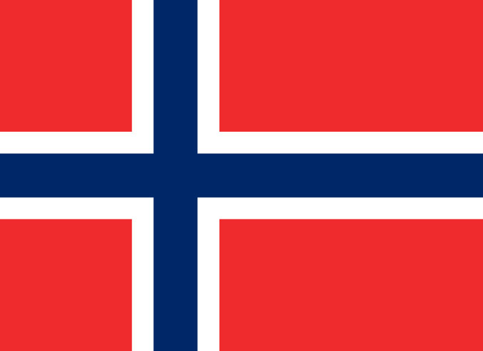Flag of Norway (SOURCE: Dbenbenn, Public domain, via Wikimedia Commons)