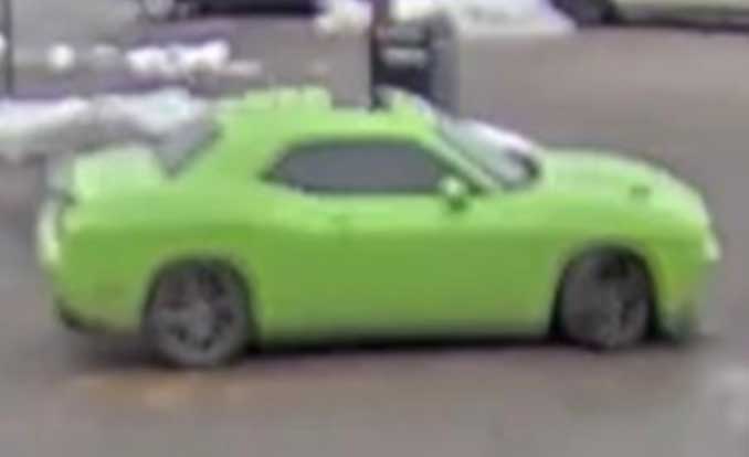 Bank robbers connect to lime green Dodge Challenger (FBI Chicago)