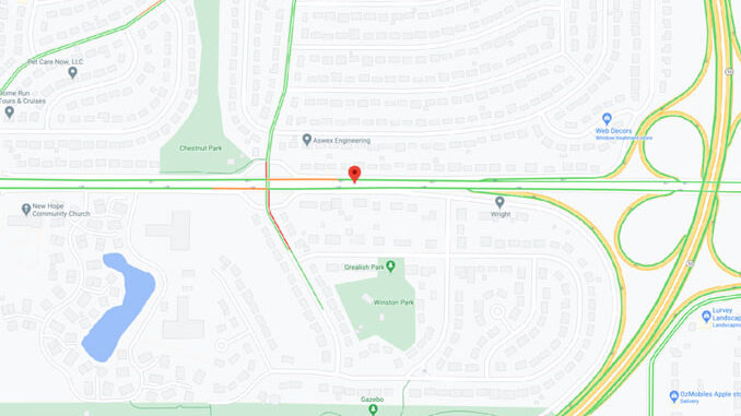 Approximate location of medical emergency on Palatine Road in Palatine assigned to Arlington Heights firefighters and paramedics (Map data ©2021 Google)-2021 Approximate location of medical emergency on Palatine Road in Palatine assigned to Arlington Heights firefighters and paramedics (Map data ©2021 Google)
