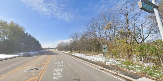 Rollins Road and Drury Lane in Lake County (Image capture: November 2019 ©2021 Google)