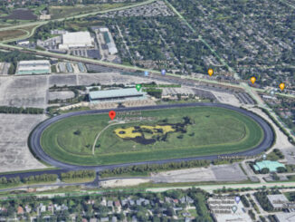 Arlington International Racecourse 2200 West Euclid Avenue Arlington Heights (SOURCE: Imagery ©2021 Google, Imagery ©2021 Maxar Technologies, U.S. Geological Survey, USDA Farm Service Agency, Map data ©2021)