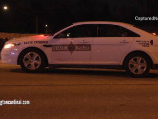 Illinois State Police at the scene of a fatal crash on northbound Route 53 over Kirchoff Road in Rolling Meadows