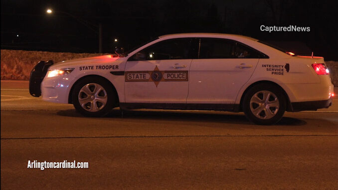 Illinois State Police at the scene of a fatal crash on northbound Route 53 over Kirchoff Road in Rolling Meadows