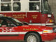 Arlington Heights Fire Department Engine 2 at Chicago Fire Department Engine Company 108 for station coverage during La Salle Bank Fire, Monday, December 6, 2004