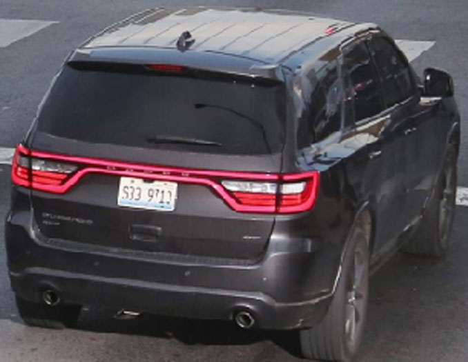 Carjacked Dodge Durango with Illinois Plate S33 9713