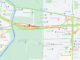 Crash Map I-90 West near I-190 exit and west of Cumberland Avenue near Rosemont and Chicago (Map data ©2021 Google)