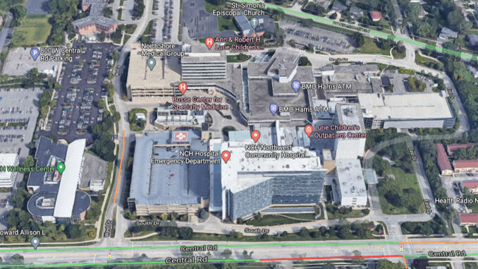 Northwest Community Hospital aerial view (Imagery ©2021 Google, Imagery ©2021 Maxar Technologies, U.S. Geological Survey, USDA Farm Service Agency, Map data ©2021) Northwest Community Hospital aerial view (Imagery ©2021 Google, Imagery ©2021 Maxar Technologies, U.S. Geological Survey, USDA Farm Service Agency, Map data ©2021)