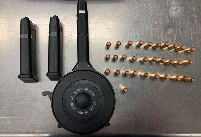 Ammunition and magazines with Parolee (SOURCE: Lake County Sheriff's Office)