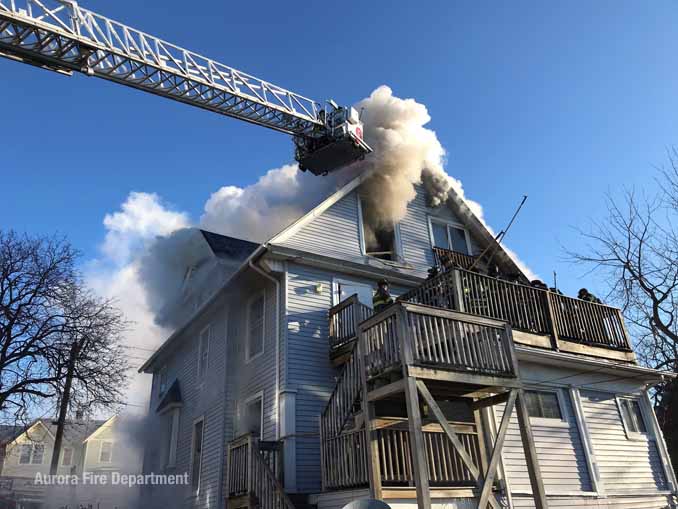 Aurora Tower 6 at Downer Place fire on Tuesday, March 2, 2021