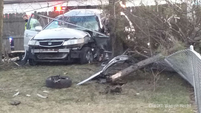 Fatal crash on Algonquin Road west of Kennicott Avenue in Arlington Heights (PHOTO CREDIT: Warren Hecht)