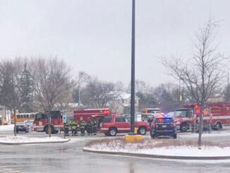 Smoke investigation for malfunctioning HVAC rooftop unit at Jewel-Osco on Roselle Road near Wise Road in Schaumburg