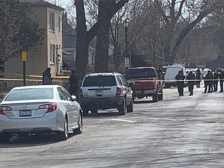 Shooting scene at Hovland Court north of Evanston Township High School in Evanston (Evanston Police Department)