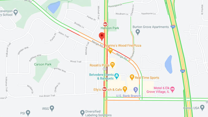 Crash Map Nerge Road and Rohlwing Road in Elk Grove Village (Map data ©2021 Google) Crash Map Nerge Road and Rohlwing Road in Elk Grove Village (Map data ©2021 Google)