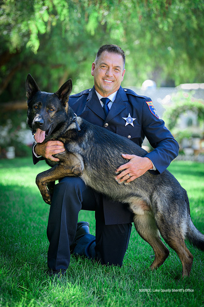 Deputy John Forlenza and K9 Dax (SOURCE: Lake County Sheriff's Office)