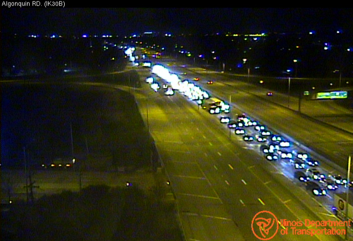 Route 53 bridge over I-90 traffic backup (SOURCE: IDOT)