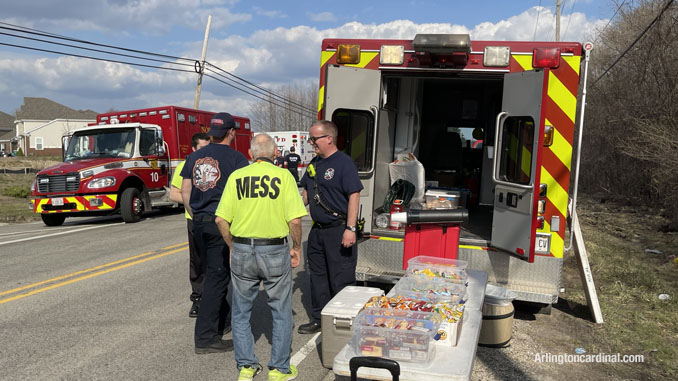 Metropolitan Emergency Support Services (MESS) assigned to the Long Grove/Kildeer brush fire on Tuesday, April 6, 2021