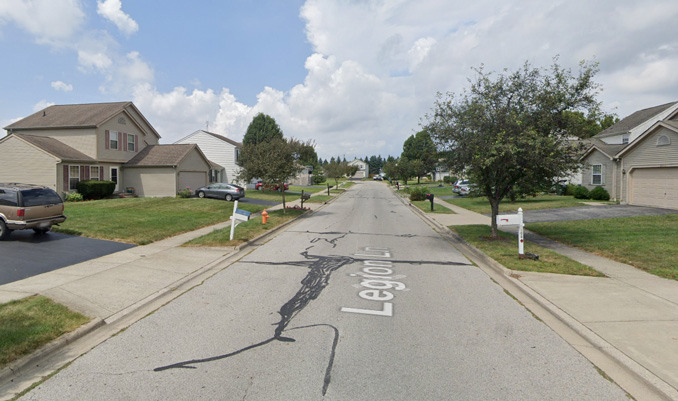 Legion Lane shooting scene neighborhood (Google Street View Image Capture August 2019 ©2021)