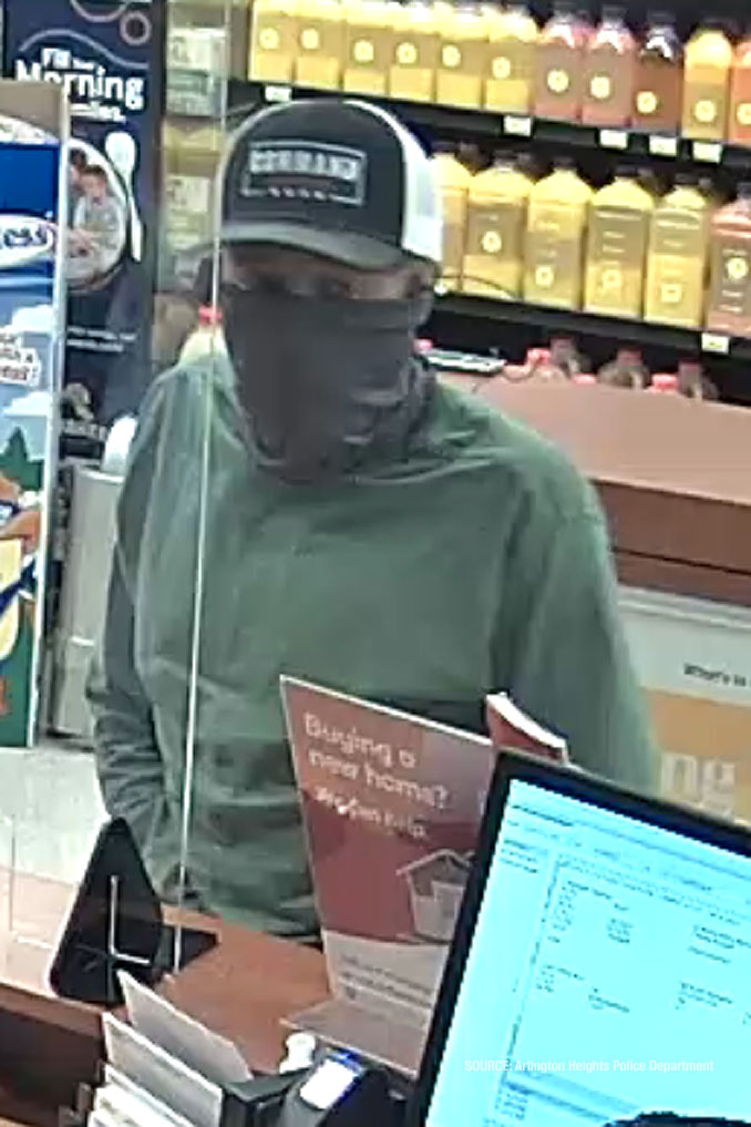 Male/white bank robber TCF Bank Wednesday, April 7, 2021