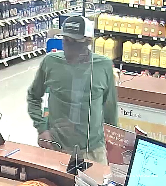 Male/white bank robber TCF Bank Wednesday, April 7, 2021
