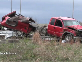 Pickup truck crash on northbound Route 53 near Lake Cook Road