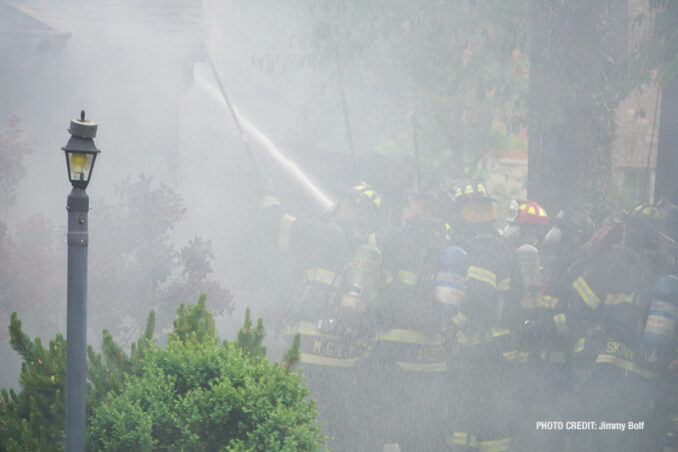 House fire on Milton Avenue, Park Ridge (PHOTO CREDIT: Jimmy Bolf)