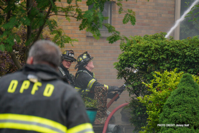 House fire on Milton Avenue, Park Ridge (PHOTO CREDIT: Jimmy Bolf)