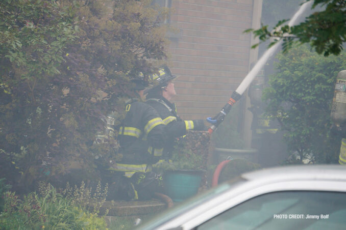 House fire on Milton Avenue, Park Ridge (PHOTO CREDIT: Jimmy Bolf)