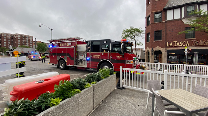 Engine 2 with access in Arlington Alfresco on Friday, May 28, 2021