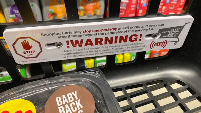 Extra warning about security features on Mariano's new grocery carts