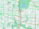 Crash map on I-290 Thursday, May 6, 2021 (Map data ©2021 Google)