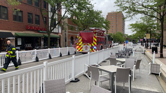 Engine 2 with access in Arlington Alfresco on Friday, May 28, 2021