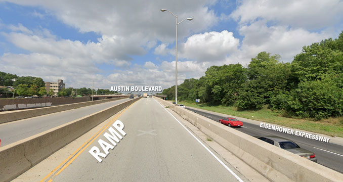 I-290 West Austin Ramp (Image capture August 2019 ©2021 Google)