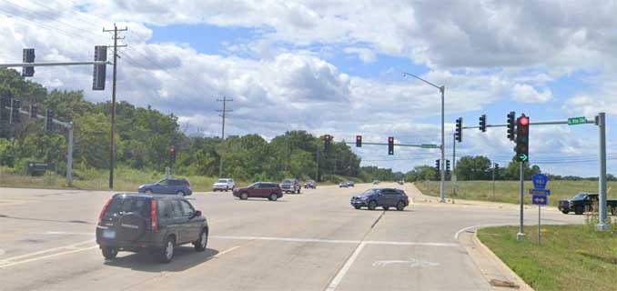 Route 176 Fairfield Road Street View westbound on Route 176 (Image captured August 2019 ©2021 Google).