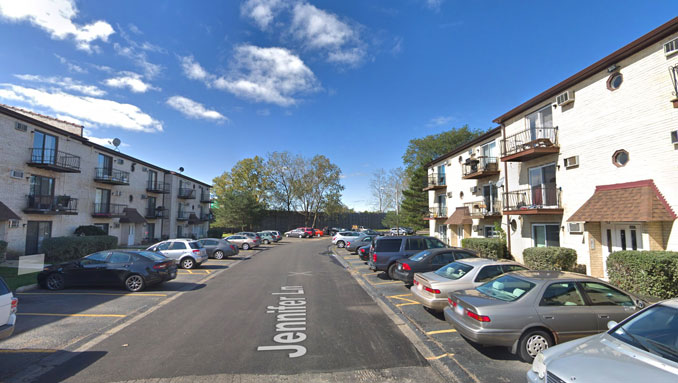 4000 block Jennifer Lane in unincorporated Arlington Heights, Cook County (Google maps Street View image captured October 2018 ©2021 Google)