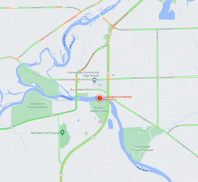 Google Evacuation Notice Rockton ChemTool Chemical Plant Fire