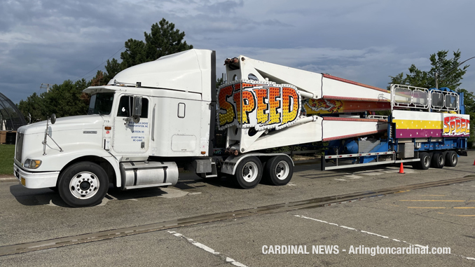 Setup for Recreation Park  Carnival Jamboree by Frontier Days began Monday June 28, 2021