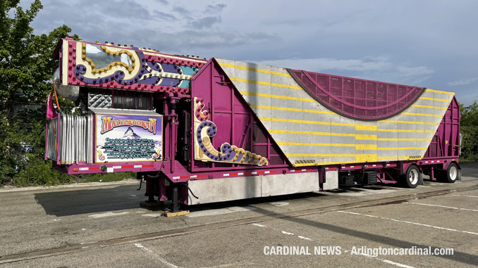 Setup for Recreation Park  Carnival Jamboree by Frontier Days began Monday June 28, 2021